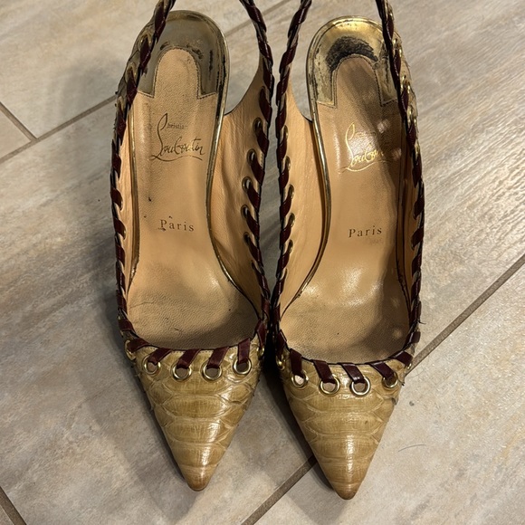 Christian Louboutin Python slingbacks - Picture 6 of 6